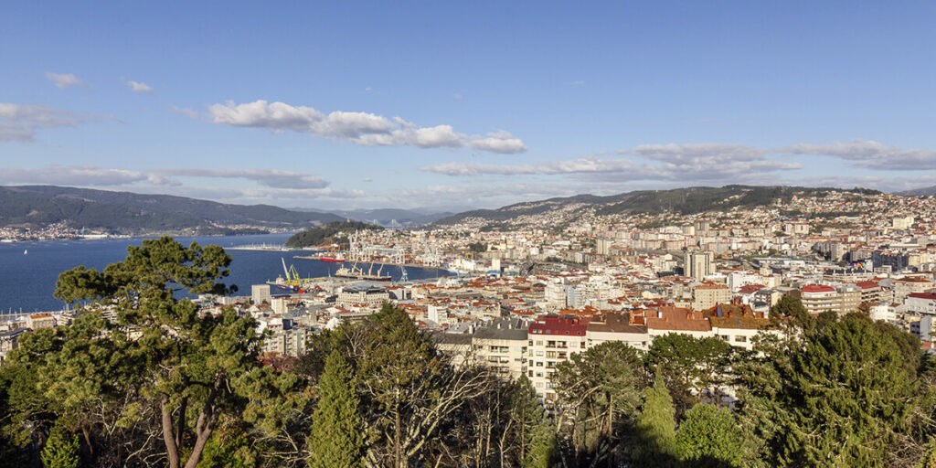 mejores miradores de Pontevedra, monte de O Castro en Vigo