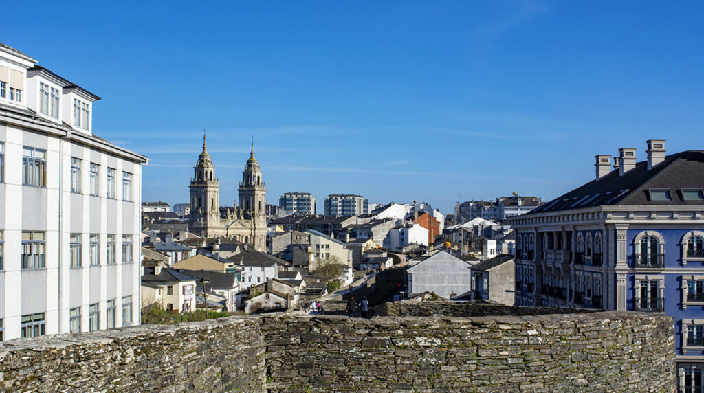 mejores miradores de Lugo, muralla romana