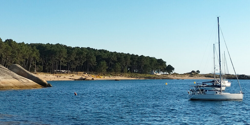 mejores playas de Pontevedra area da secada en A Illa de Arousa