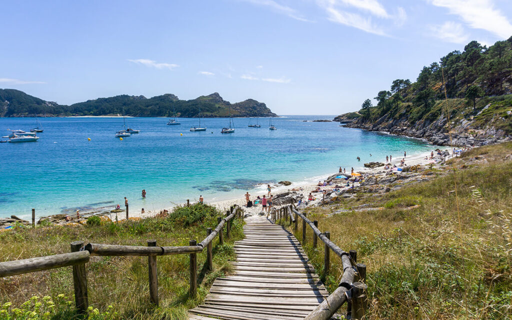 mejores playas de Pontevedra playa de Nosa Señora islas Cíes