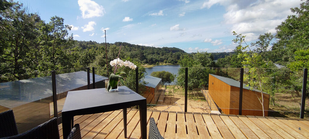 cabañas en el bosque en Ourense (Mirador de Cachamuíña)