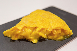 gastronomía gallega, la tortilla de Betanzos