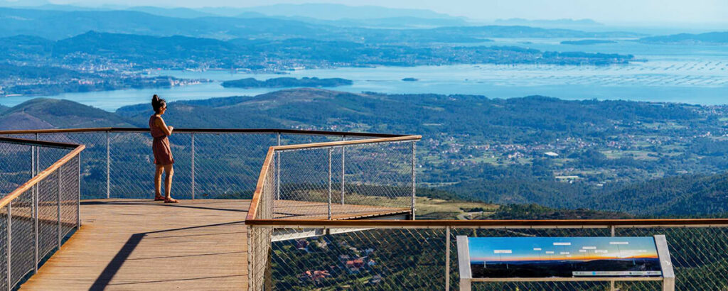 las Rías Baixas desde el mirador del Monte Muralla