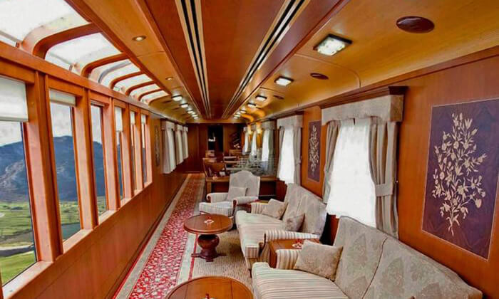 interior del Tren Transcantábrico Gran Lujo