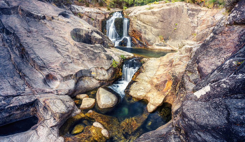 cascadas del río Tamuxe en las Pozas de Loureza