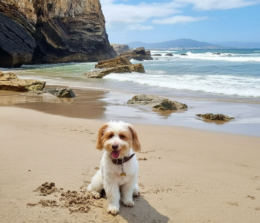 playa de Punta Corveira, una de las mejores playas para perros en Galicia